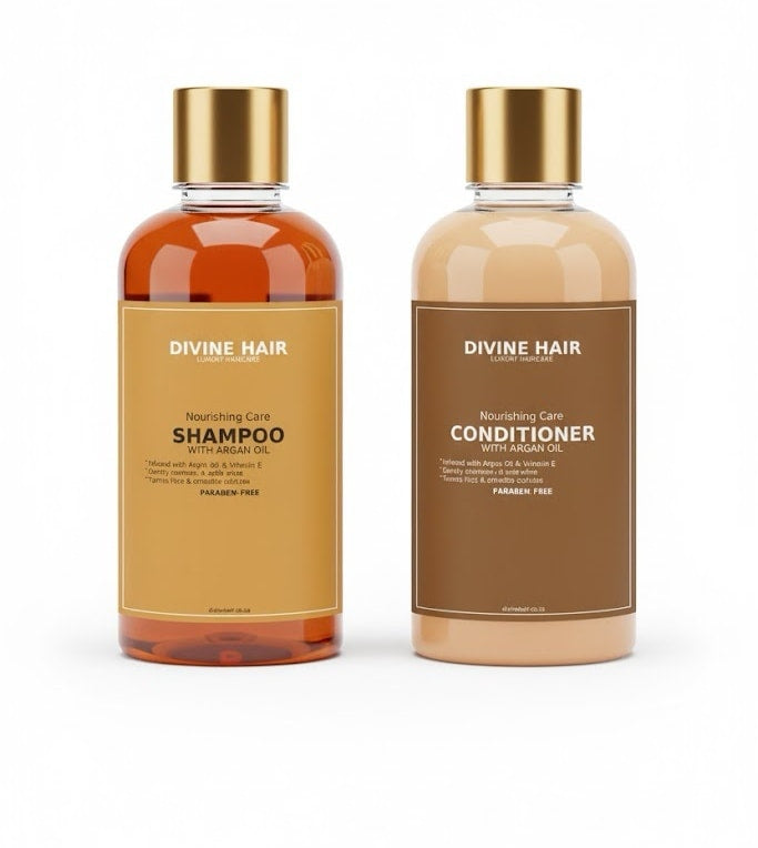 Divine Hair - Nourishing Care Shampoo and conditioner with Argan oil 250ml