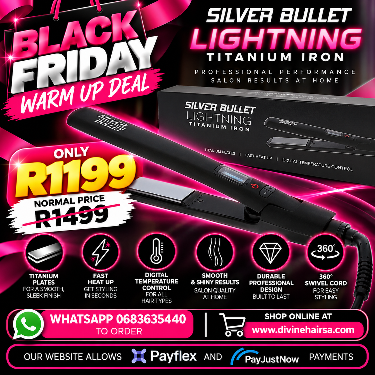 BLACK FRIDAY Silver Bullet Lightning Titanium Iron
