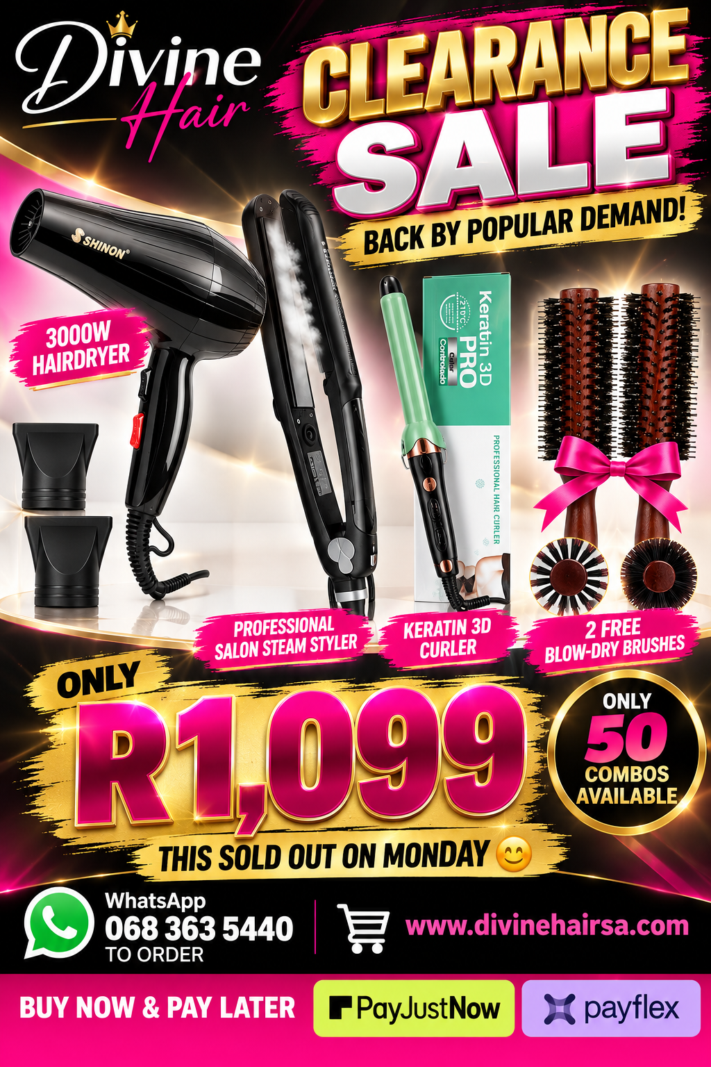 5pcs styling combo promotion