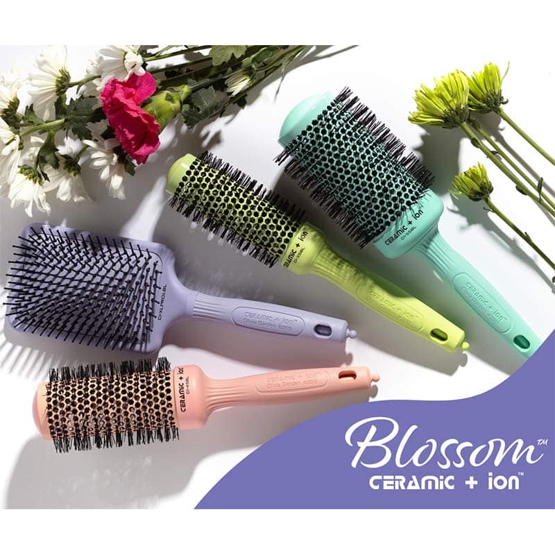 Olivia Garden Ceramic + Ion Thermal Blossom Brush Set: 4 Brushes