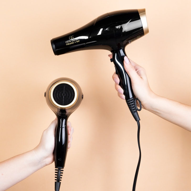 Olivia Garden Ceramic + Ion Professional Hair Dryer 2000 Watt & Brushes Set