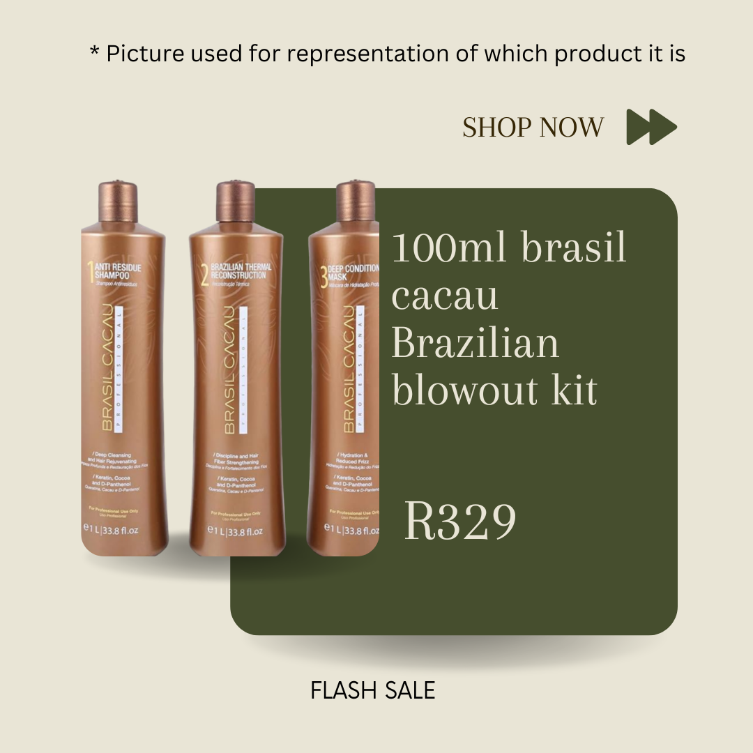 Flash sale - 100ml Brasil Cacau Brazilian blowout kit