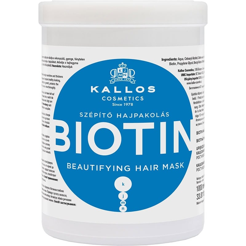 Kallos Biotin Beautifying Hair Mask, 1 Litre