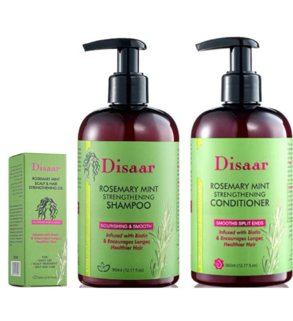 Rosemary mint hair growth and split ends repair set