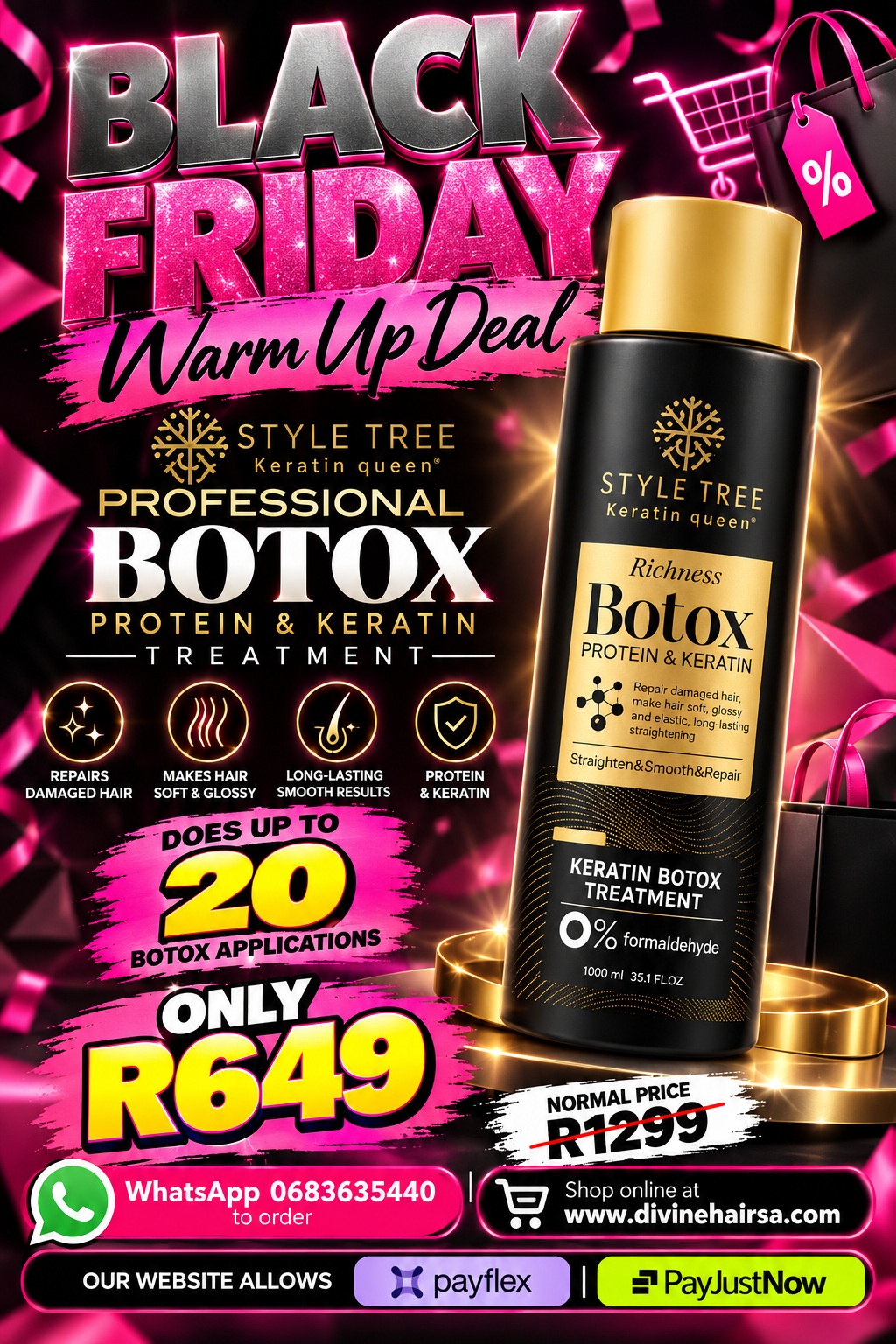 BLACK FRIDAY Professional botox 1000ml