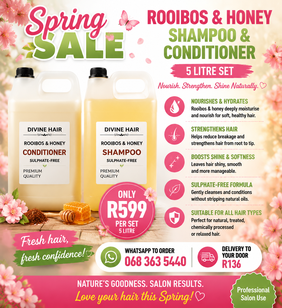 SPRING SALE Rooibos and Honey 5l set