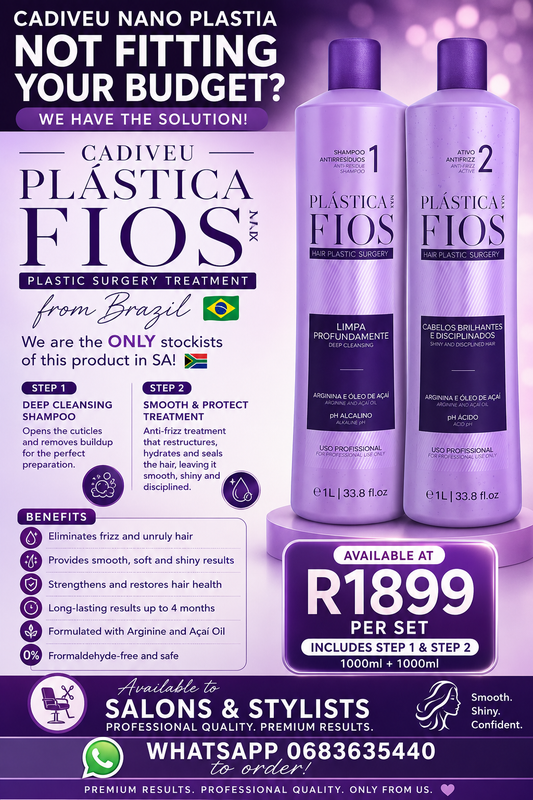 Cadiveu Plastic surgery treatment 1lt step 1 and 2 treatment