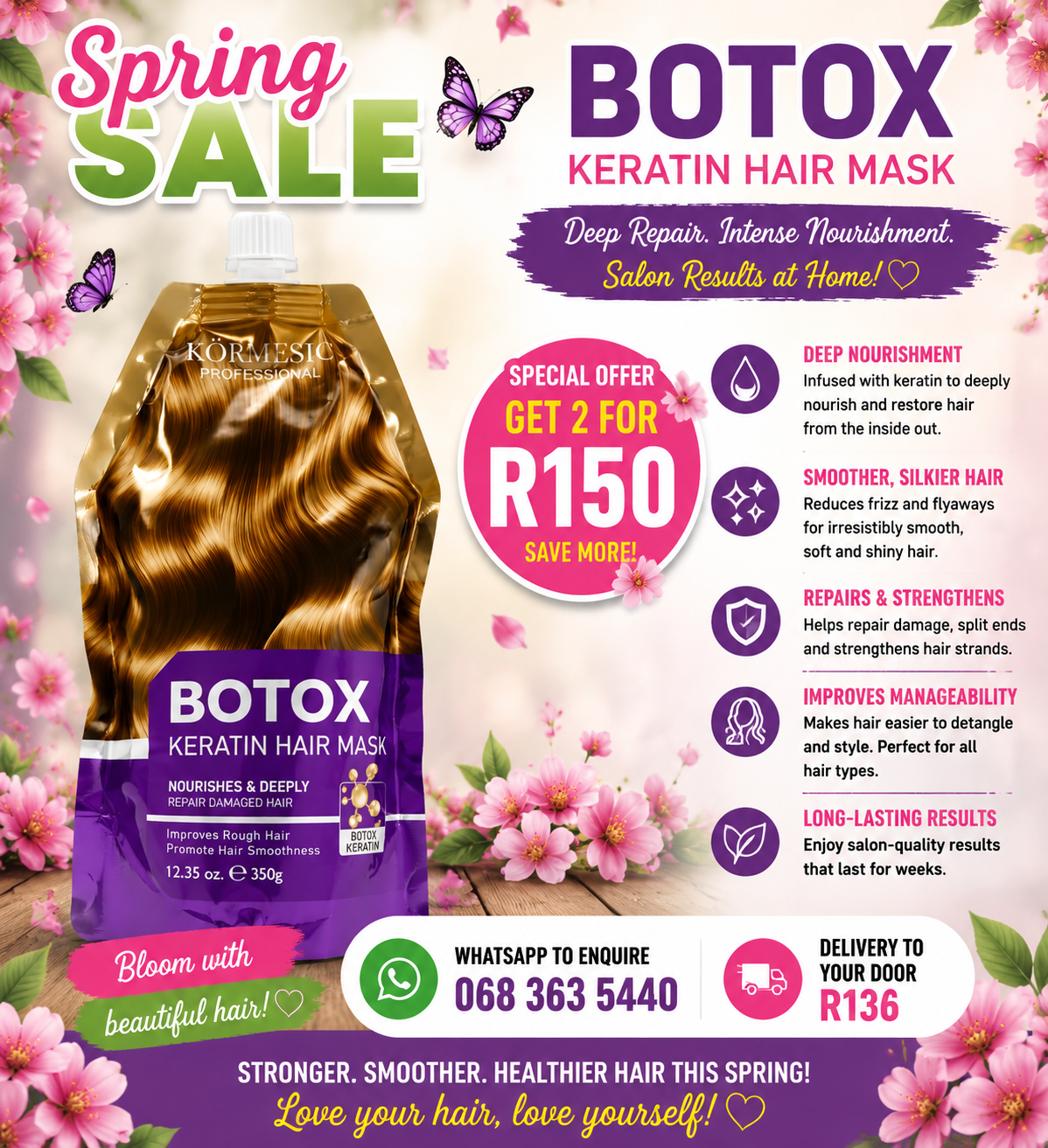 SPRING SALE Botox hair mask bundle