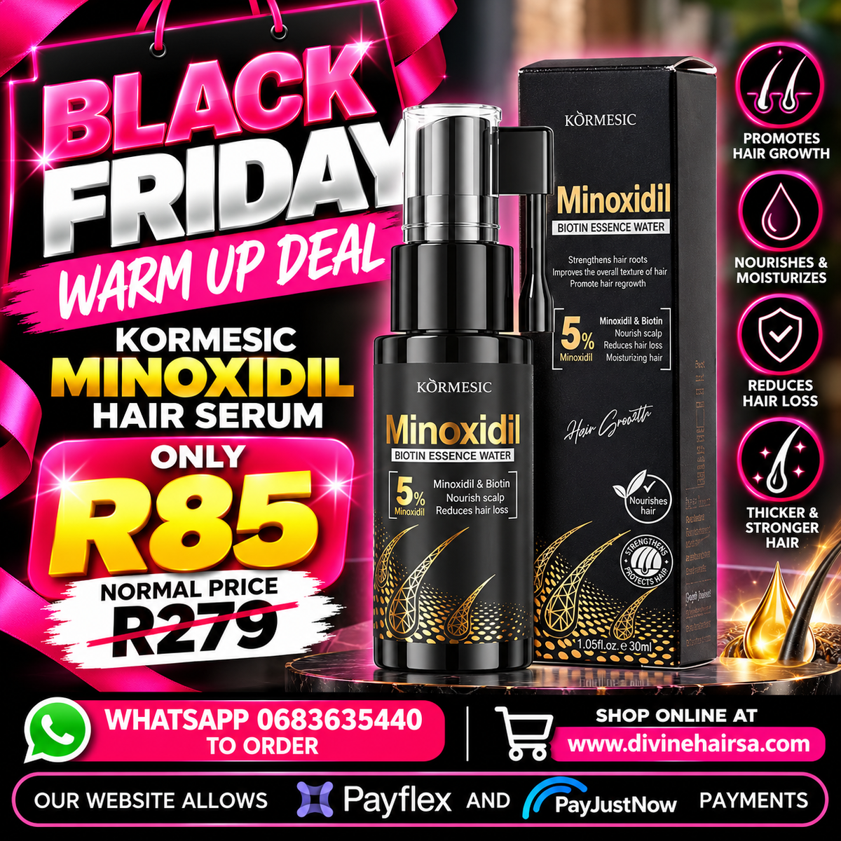 BLACK FRIDAY Minoxidil hair serum