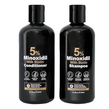 Minoxidil shampoo and conditioner set