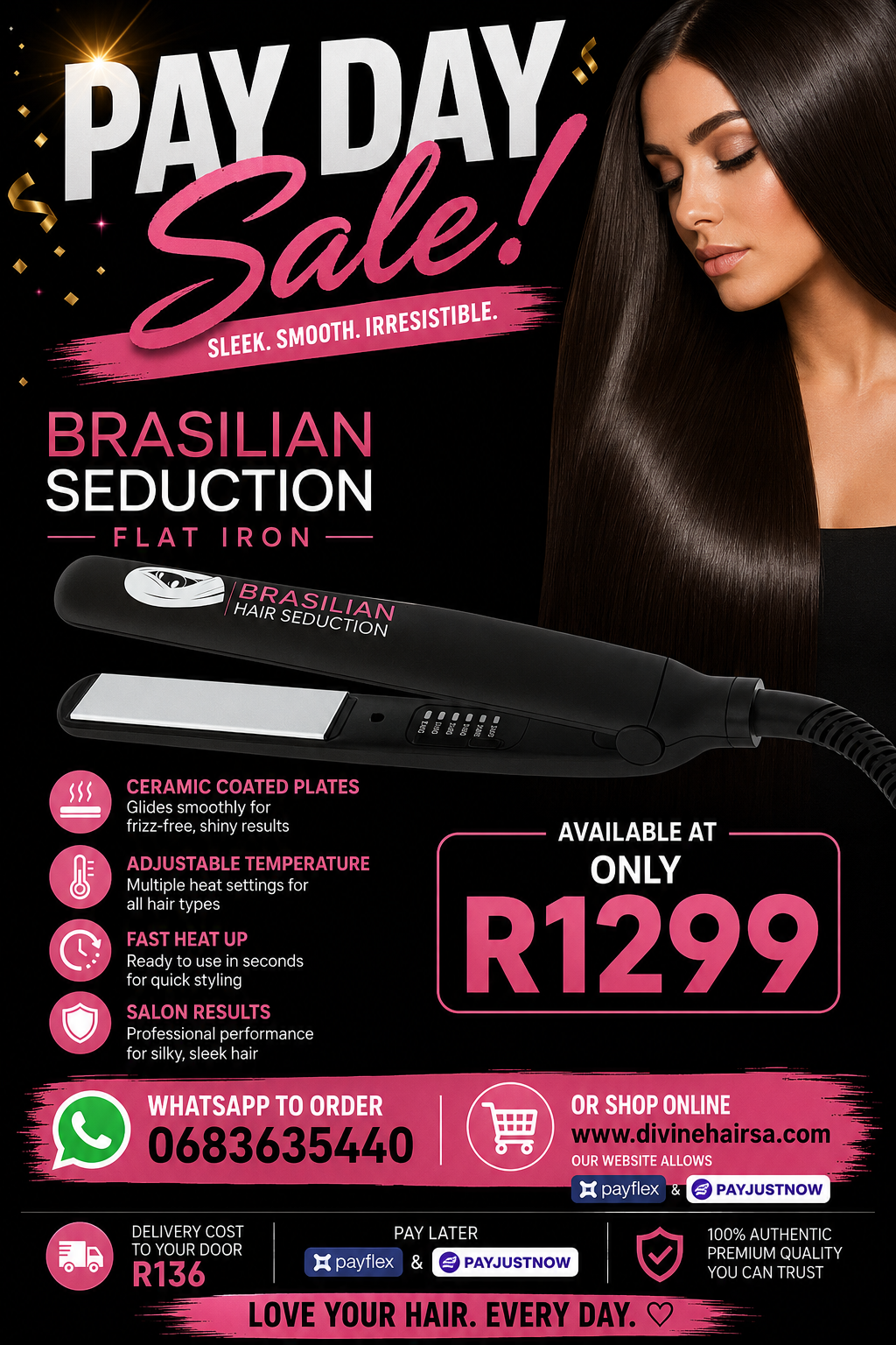 Pay day sale Brasilian Seduction flat iron