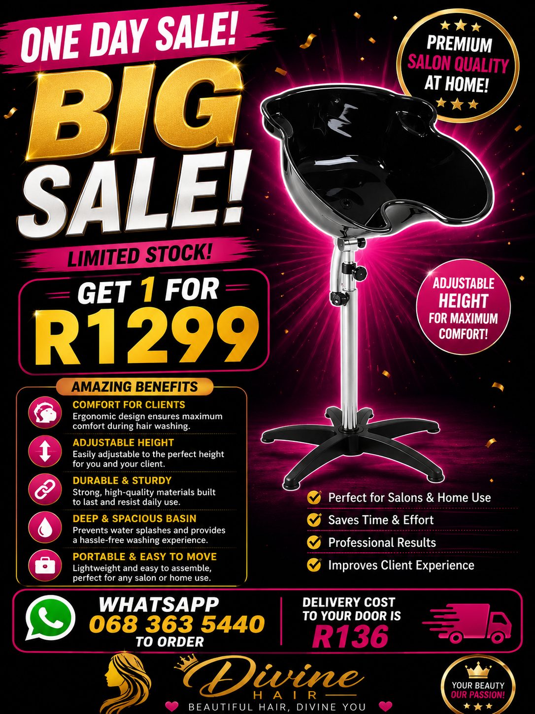 Pay day sale portable basin