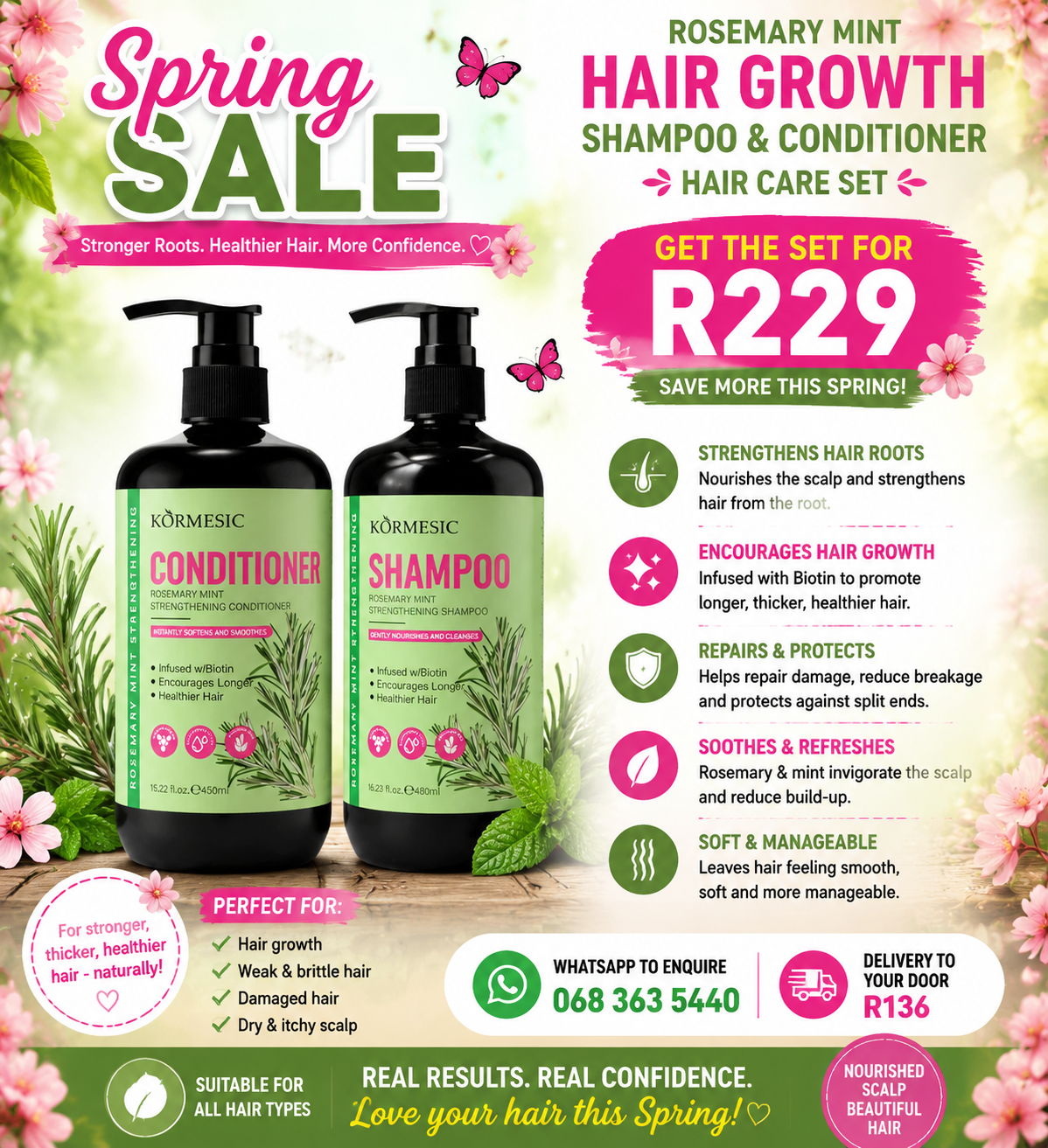 SPRING SALE Rosemary mint set