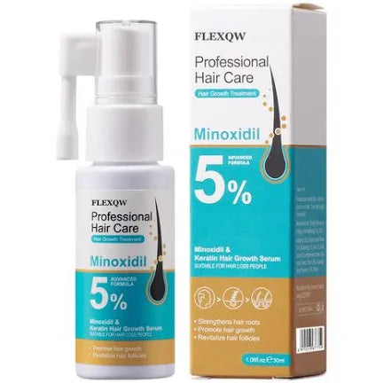Minoxidil and keratin hair growth serum