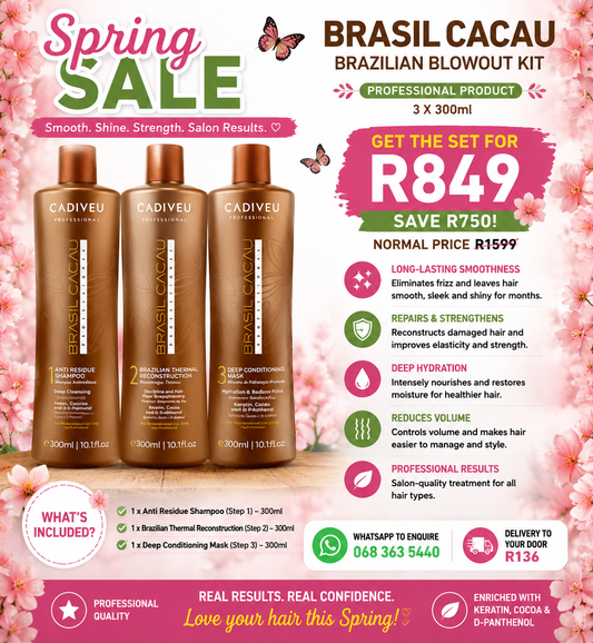 SPRING SALE Brasil Cacau Brazilian blowout kit 300ml