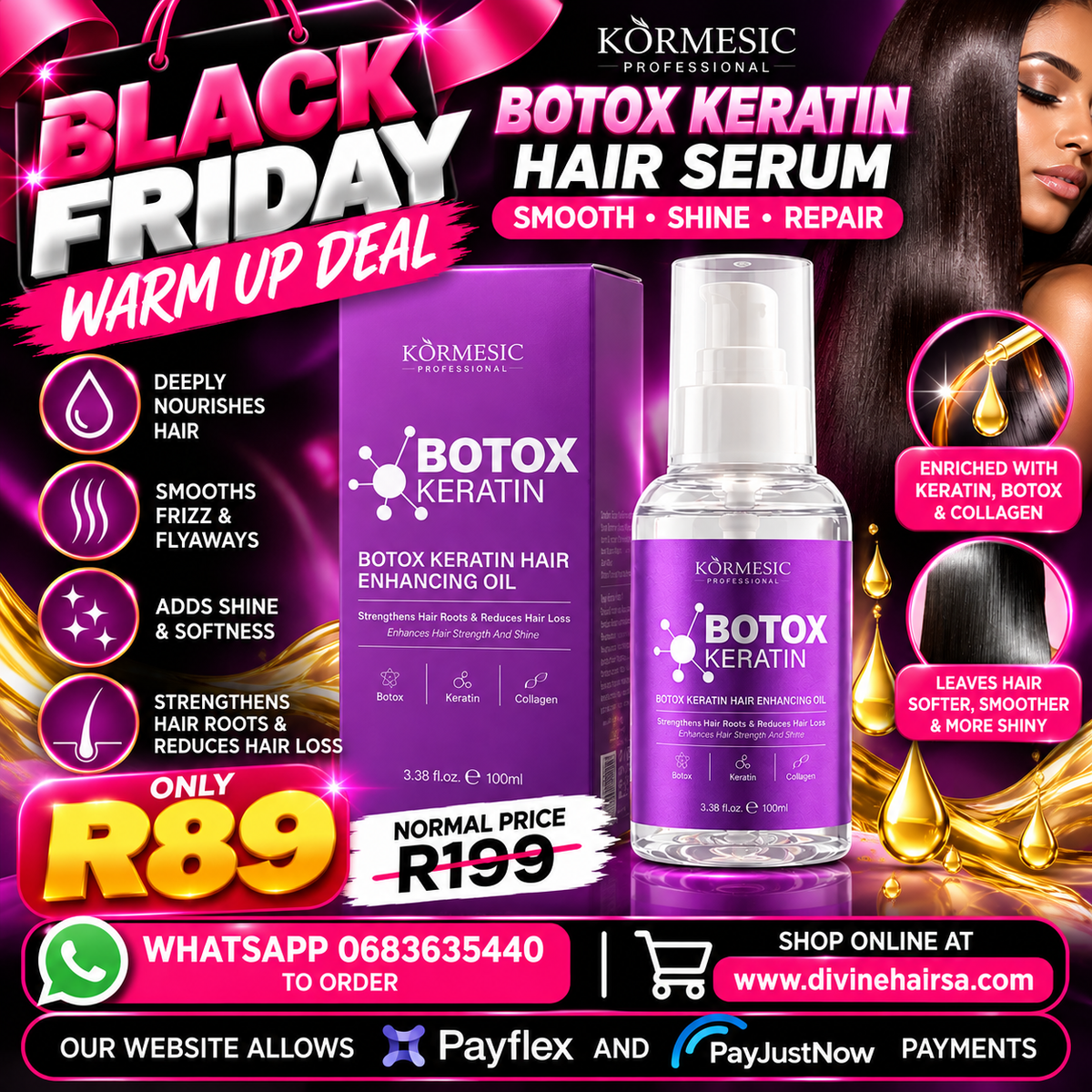 BLACK FRIDAY botox keratin serum