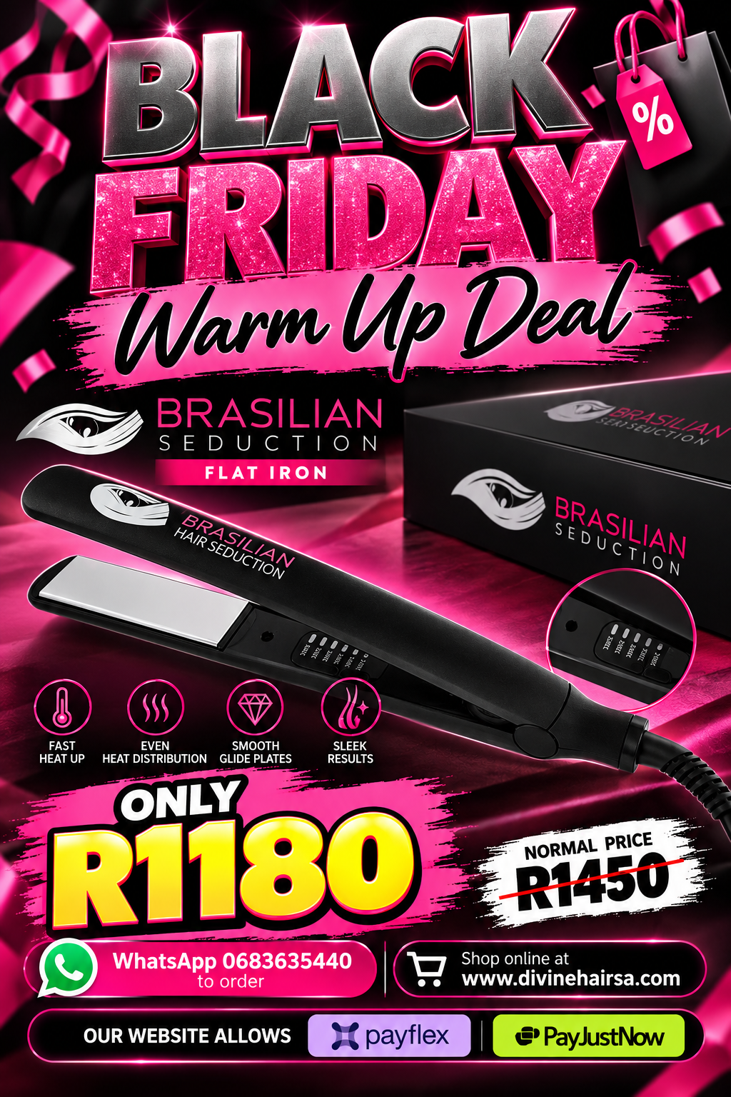 BLACK FRIDAY Brasilian Seduction flat iron