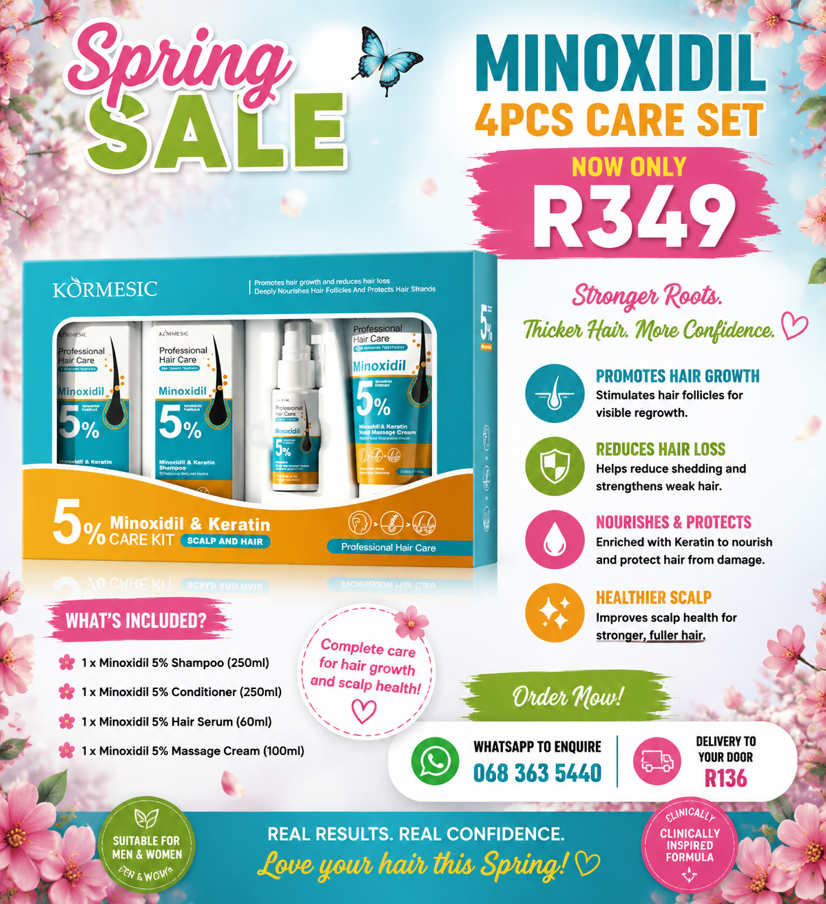 SPRING SALE Minoxidil 4pcs care set