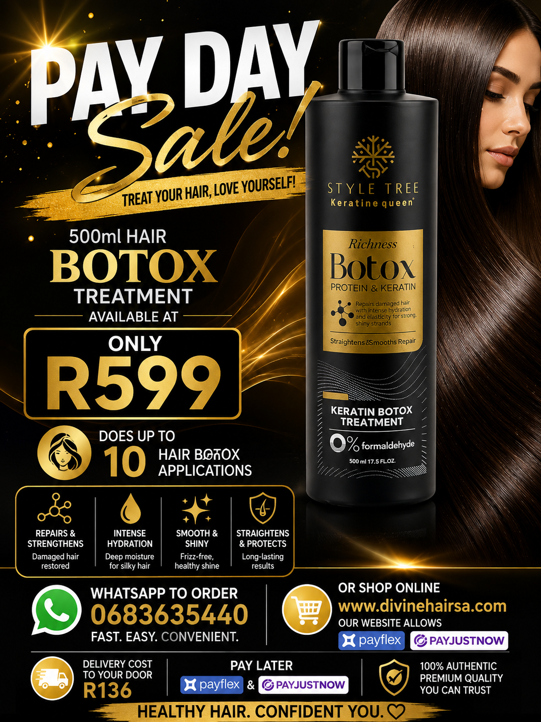 Pay day sale 500ml Hair botox