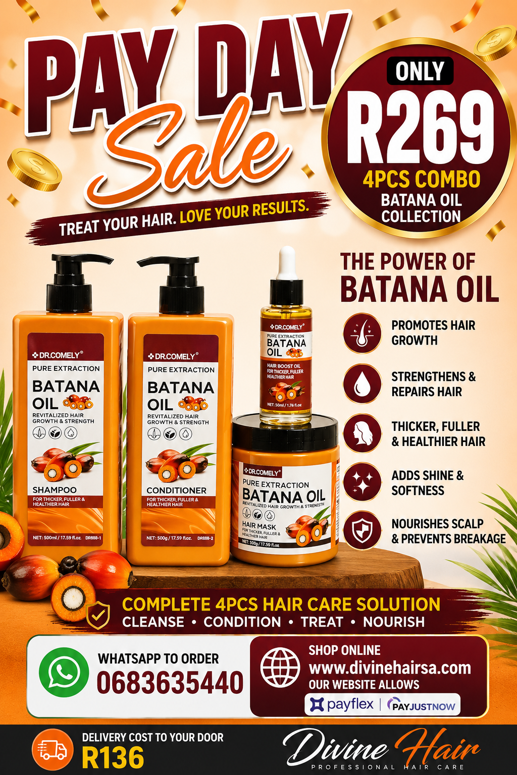 Pay day sale Batana oil 4pcs set