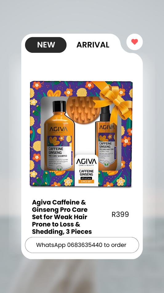 Agiva Caffeine and ginseng set 3pcs