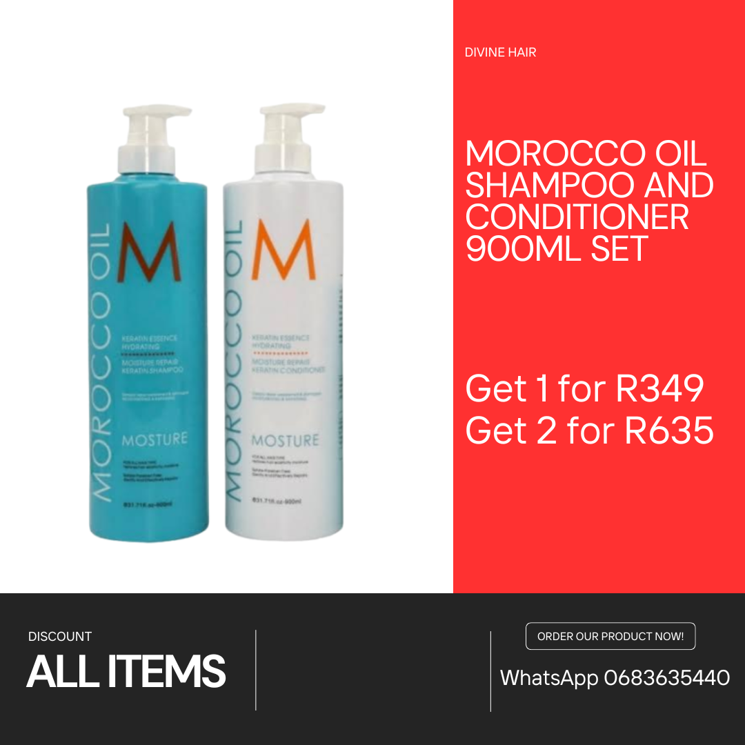 Morocco oil shampoo and conditioner 900ml
