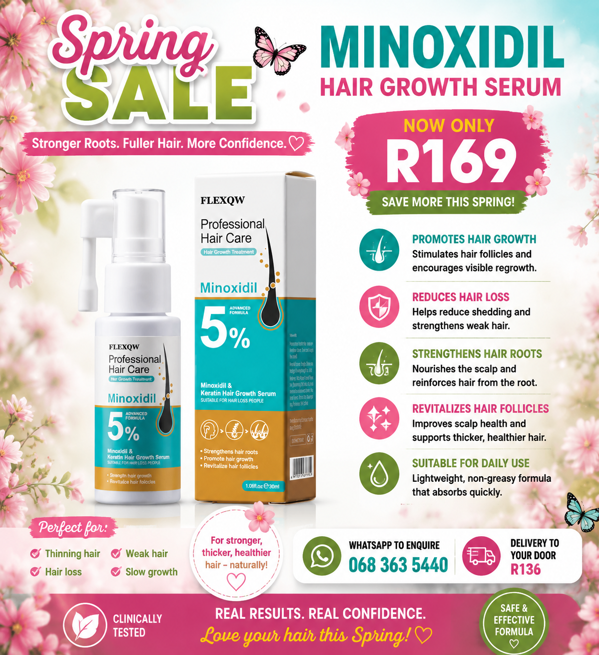 SPRING SALE Minoxidil hair growth serum