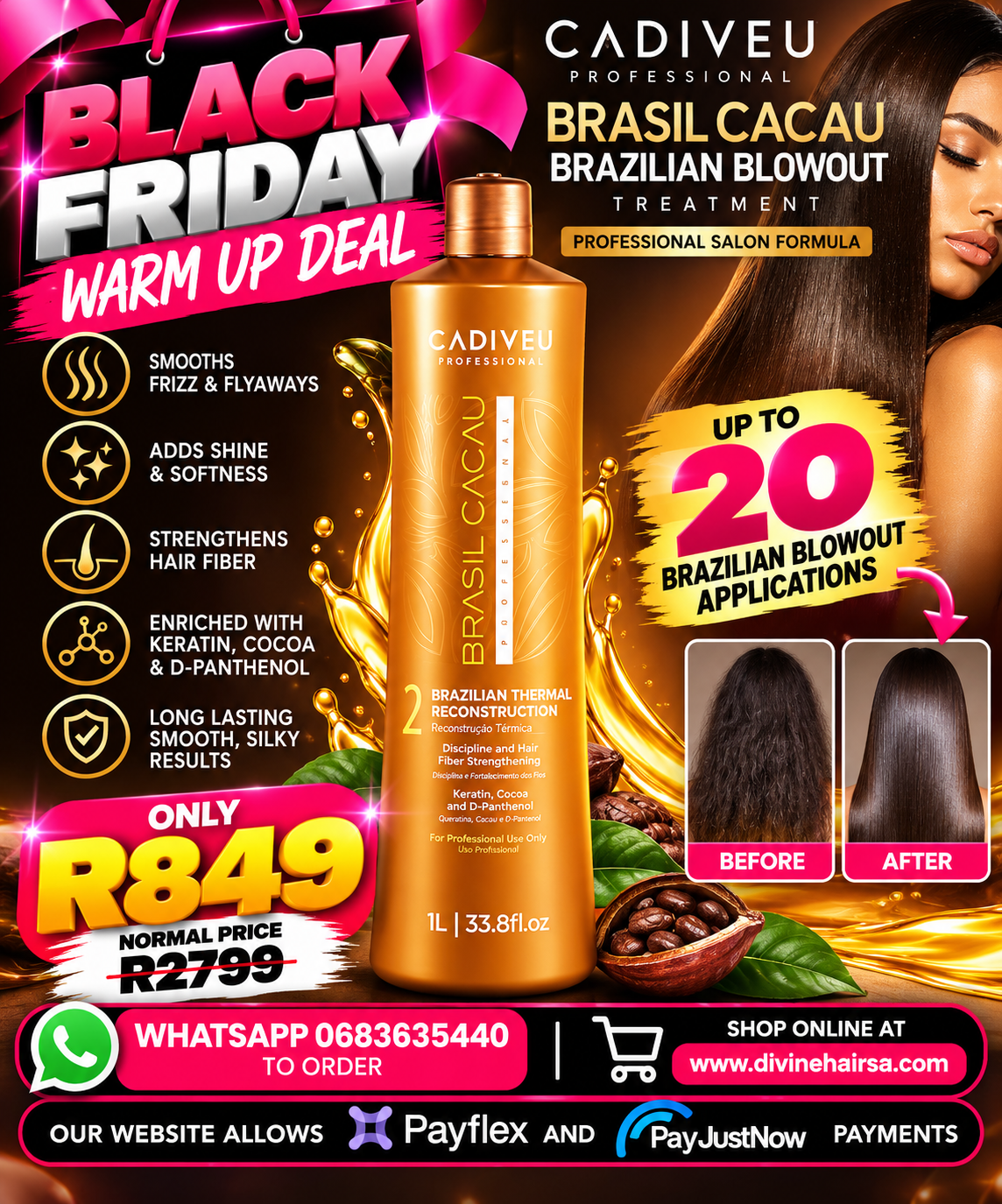 BLACK FRIDAY Brasil Cacau Brazilian blowout step 2 1000ml
