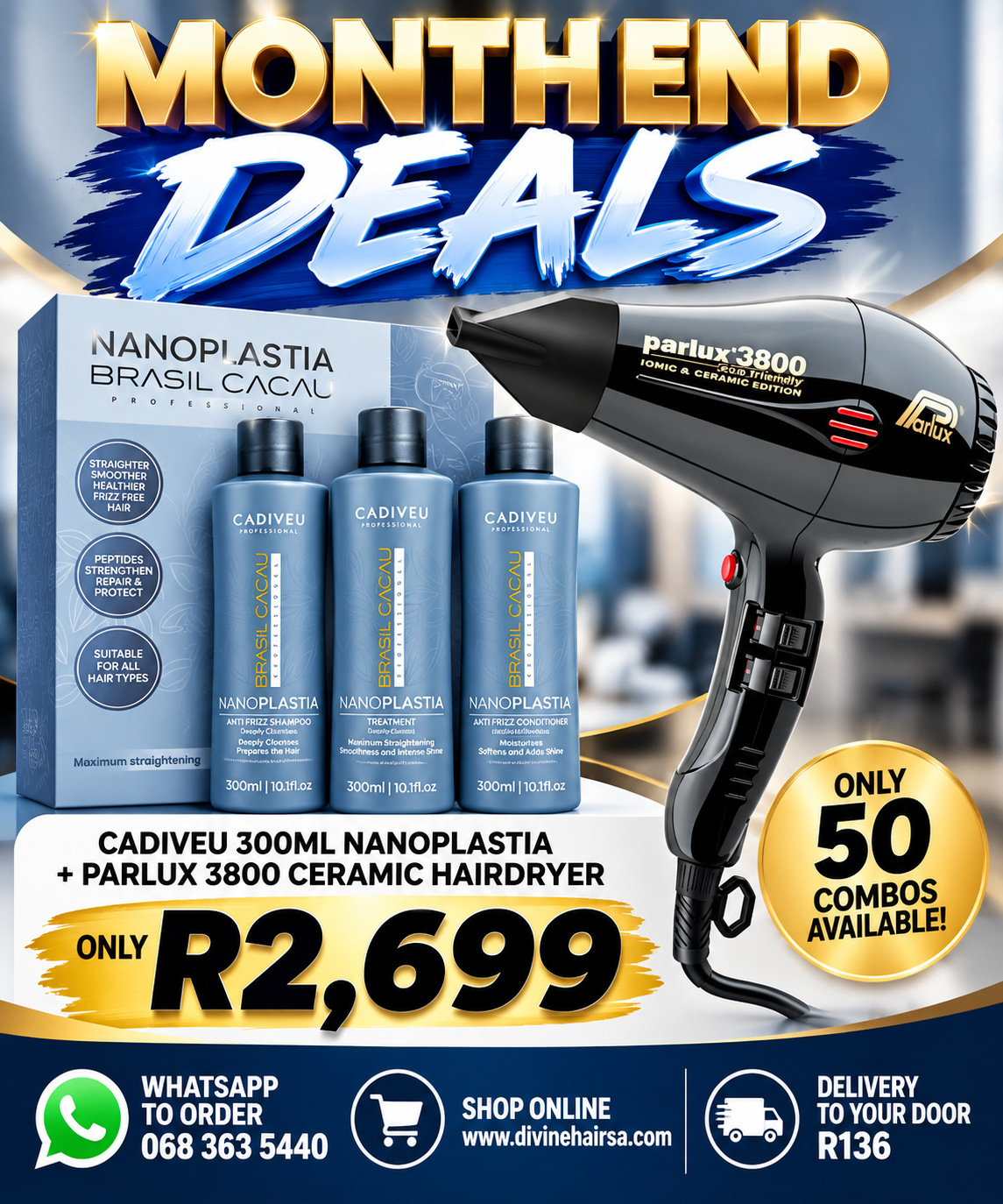 Cadiveu nano plastia and Parlux deal