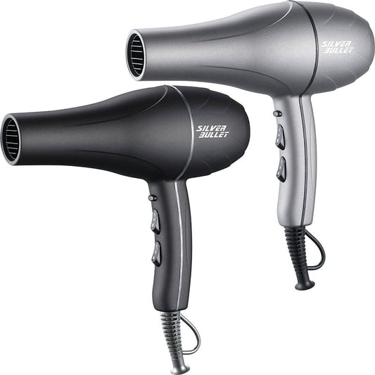 5 x Silver bullet hairdryers